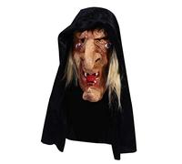 VICASKY 1 maschera da strega spaventosa per Halloween Cosplay Costume maschera per feste Classica e divertente decorazione di Halloween per mascherate e spettacoli sul palcoscenico