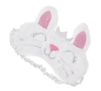 VICASKY 1 maschera per dormire in peluche, design coniglio, traspirante, per notti rilassanti e viaggi, con fascia elastica per un comfort ottimale