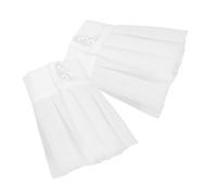 VICASKY 1 Paio Copertina Di Maniche Finte in Stile Campo Costume Polsino Maniche Da Polso Polsini Falsi Eleganti Polsini Da Polso Polsini Delle Maniche Da Donna Manette Tessuto Bianca