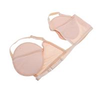 VICASKY 1 paio di dischetti di cotone che assorbono il sudore, per allenarsi, veramente assorbenti, traspiranti, lavabili, assorbono il sudore, assorbono le ascelle, in seta lattea, beige