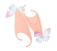 VICASKY 1 paio di orecchie da fata accessori per costume a farfalla colorata orecchie da elfo per cosplay Halloween Carnevale e spettacoli sul palcoscenico orecchie morbide e durevoli per occasioni