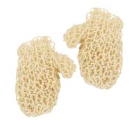 VICASKY 1 Paio Guanti da doccia guanti da massaggio da bagno salvietta per guanti guanto da bagno coreano guanti esfolianti della pelle guanto di luffa sisal Khaki