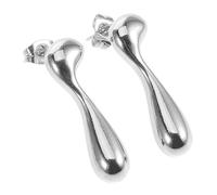 VICASKY 1 Paio Orecchini Per Gocce D'acqua Fai Cadere Orecchini Per Le Donne Piccole Borchie Orecchini a Bottone Da Donna Piccoli Orecchini Per Borchie Silver Acciaio Inossidabile