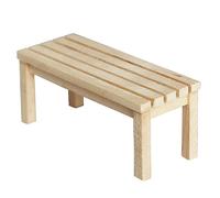 VICASKY 1 panca in legno in miniatura modello di mobili fatti a mano per casa delle bambole e decorazione della stanza robusta e durevole per mondi di gioco creativi e mobili da giardino