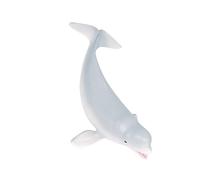 VICASKY 1 pezzo Beluga Modello Plastica Balena Bianca Giocattolo Decorativo Per Animale Educativo Per Casa E Negozi Simulazione Realistica