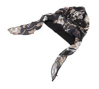VICASKY 1 Pezzo Cappello a Fascia e Cinghia Per Bianco Sonno Notturno Cappello Per Le Donne Dormire Cuffie Da Doccia Per Donna Riccio Cappello Addormentato Cofano Seta Nero