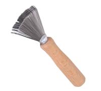 VICASKY 1 pezzo composizione floreale rastrello pulitore aghi di alta qualità e acciaio per legno ergonomico per una pulizia efficace di residui e impurità