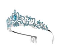 VICASKY 1 pezzo da sposa con zirconi Tiara per matrimoni, sposa e feste, accessorio durevole e per capelli