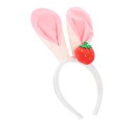 VICASKY 1 pezzo Kawaii Cartoon orecchie di coniglio fascia per capelli lavabile viso accessori per trucco dolce foto accessori di scena per adulti per feste e occasioni speciali in materiale morbido e