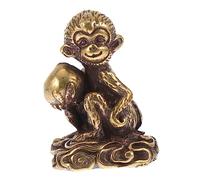 VICASKY 1 pezzo Scultura Rame Scimmietta Decorazione da Scrivania Unica e Distintivo Compatto per Ufficio e Casa Design e Raffinato per Oggetti Decorativi
