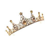 VICASKY 1 Pz Coroncina per Sposa Tiara Retro Stile Barocco per Donne e Ragazze Accessorio per Matrimonio e Feste Design e Portatile