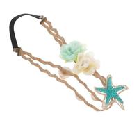 VICASKY 1 Pz Fascia Di Perle Di Stelle Marine Sea Star Fascia Per Donne Da Sirena Accessori Da Spiaggia Fascia Per Con Conchiglia Da Spiaggia Fascia a Stella Spa Perla