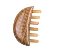 VICASKY 1 Pz squisito pettine per pettine di alla moda da parrucchiere di massaggio pratico a denti grossi Bellissimo corno di bufalo