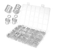 VICASKY 1 scatola per capelli per trecce, perline per capelli argentate, versatili, accessori per capelli durevoli, per feste e occasioni speciali, facile da cambiare stile