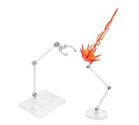 VICASKY 1 Set Accessori Modello Per Effetti Speciali Figura Effetto Fiamma Accessori Per Personaggi Azione Base Azione Supporto Per Personaggi D'azione Supporto Per I Modelli Di Bambole Stand Rosso