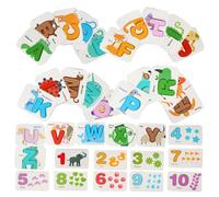VICASKY 1 Set Carte Educative per Riconoscimento e Didattico per Strumento Apprendimento per Sviluppo delle Competenze Cognitive e Coordinazione Mano Occhio