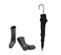 VICASKY 1 Set Casa delle Bambole Catene Di Jeans Decorative Ricaricabile Paralume Modello Ombrello Schiuma Cappelli Visualizza Schiuma Proiettore Appendiabiti Tessuto Nero