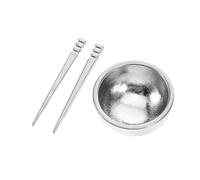VICASKY 1 Set Casa delle bambole per ciotole Accessori Scene Accessori Cena Miniatura Mini Stoviglie Accessori Preferisce Mobili educativi Lega Silver