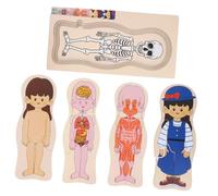 VICASKY 1 Set che imparano il giocattolo puzzle enigmistica per giocattolo per strumento didattico per la scuola puzzle di organi in legno Di legno
