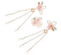 VICASKY 1 Set Copricapo Hanfu Decorazioni Accessori Tradizionale Pettine Decorativo Molletta Fermagli Per Per Ragazze Forcina Per Nappe Fermaglio Per Nappa Fiore Perla