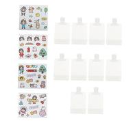 VICASKY 1 Set Cosmetici Viaggio Confezione Pouch e Etichette Borse Trasparenti Impermeabili per Shampoo Lozioni e Pratiche e Portatili per Occasione