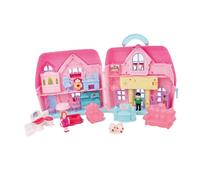 VICASKY 1 set da principessa, in miniatura, per la casa, in plastica, colore rosa