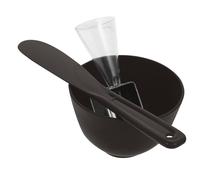 VICASKY 1 set di attrezzi per maschere da donna, ciotola fai da te, ciotola in argilla, set di accessori di bellezza per gel di silice nero