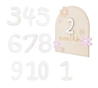 VICASKY 1 set di biglietti in legno per neonati, decorazione fotografica, idea regalo speciale