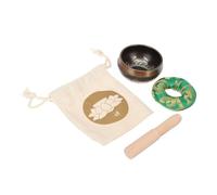 VICASKY 1 set di campane tibetane per meditazione, per yoga e pratica spirituale, realizzata a mano, con bacchette e cuscini per la decorazione della casa, per un'atmosfera armoniosa