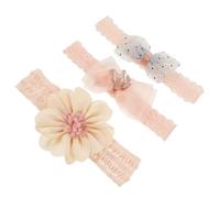 VICASKY 1 set di fasce per capelli con fiori e fiocchi, materiali morbidi e delicati sulla pelle per neonati e bambini piccoli per occasioni festive e di tutti i giorni