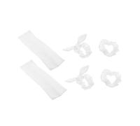VICASKY 1 set di fascia per capelli elastici con graziose orecchie da coniglio, design versatile e confortevole, per feste e matrimoni, colore bianco