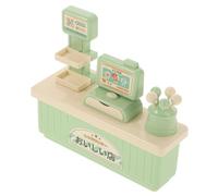 VICASKY 1 set di giocattoli Check-Check-Check-Check-Out Set di giochi per supermercato, per bambini, cassa dei giocattoli, cassiere, giocattolo di ruolo in plastica verde chiaro