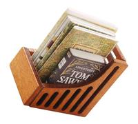VICASKY 1 set di piccoli mobili per la casa, decorazione da scrivania, decorazione per la casa delle bambole, libreria, mini libreria per la decorazione, mini libreria in legno di carta