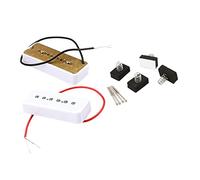 VICASKY 1 set di pickup bianco chitarra pickup di alta qualità con suono chiaro per blu e roccia per ponte e posizione del collo inclusa cera contro la microfono