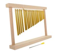VICASKY 1 set di scacciapensieri con venti toni, strumento a forma di campana, suono, doppio, musicale, robusto scacciapensieri educativi, tubo di rame dorato