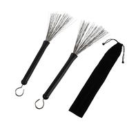 VICASKY 1 set di spazzole a tamburo in filo di filo per ritmo, ammortizzatore, tagliacavi, bacchette per tamburo, bacchette, bacchette, bacchette, back, ballo, jazz, tamburo elettronico, berretto in