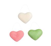 VICASKY 1 set di spugne per la pulizia del viso a forma di cuore, pratiche spugne per la della pelle per pulire delicatamente il trucco e le impurità per la pelle del viso