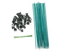 VICASKY 1 set di supporti per piante da giardino in bambù con clip e filo di legatura, supporto efficace per la crescita delle piante in vaso