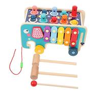VICASKY 1 Set Giocattolo colpisci la Talpa Giocattolo prescolare in Legno Giocattolo Che batte Il Martello Strumenti per Giocattoli a Martello Giocattolo Musicale xilofono di Legno