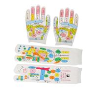 VICASKY 1 Set Guanti e calzini massaggi muscolo copertura della mano per massaggiare massaggiatore a mano calze e strumenti per riflessologia guanto per digitopressione tessuto