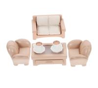 VICASKY 1 set in miniatura divano giocattolo piccola decorazione per la casa in miniatura divano mobili in resina giocattolo mini ornamenti per il fai da te gioco di ruolo giocattolo mini mobili casa