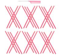 VICASKY 1 Set Pettine Per Bigodini Afferrare Il Per Bacchette Per Arricciare Rulli Di Scoppi Per Da Parrucchiere Asta Spugna Rosa