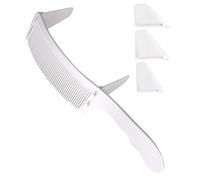 VICASKY 1 Set Pettine Per Il Posizionamento Dei Professionale Pettine Per Uomini Per Tagliare i Pettini Barbiere Districante Resina Bianca