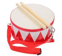 VICASKY 1 Set Piccolo Tamburo Per Bacchette Della Banda Della Pancia, Kit di Costruzione Macchina Suonica Ammortizzatore Xilofono Sensoriale Tamburo per Bambini In Pelle di Poliestere Rosso