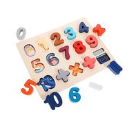 VICASKY 1 Set Puzzle Educativi Legno Didattico per Sviluppo delle Competenze Matematiche e Coordinazione Mano Occhio