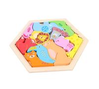 VICASKY 1 Set Puzzle giocattolo animale che fa i primi passi apprendimento Preschool infantile puzzle per puzzle per i più piccoli giocattolo per Di legno