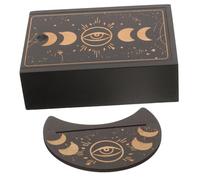 VICASKY 1 Set Scatola e Legno per Carte dei Tarocchi Custodia Elegante per Meditazione Design e Lidded per Facilità Uso per Principianti e Appassionati Tarocchi