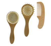 VICASKY 1 Set Set Di Spazzole Per Per Spazzola Per Spazzola Per Pennello Per Morbido Pettine Infantile Pettine Della Crosta Lattea Lana Vergine