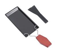 VICASKY 1 Set Strumento per Grigliare da Cucina stufetta Heater riscaldatore Padella padelle per friggere Antiaderente Stufa Kit cucinando Grigliata di Formaggi pentole da Campeggio Black