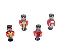 VICASKY 1 set tamburo giocattolo decorazione per la casa mini batterista modello in miniatura ornamento giocattolo forniture per la casa accessori in legno miniatura layout ornamento
